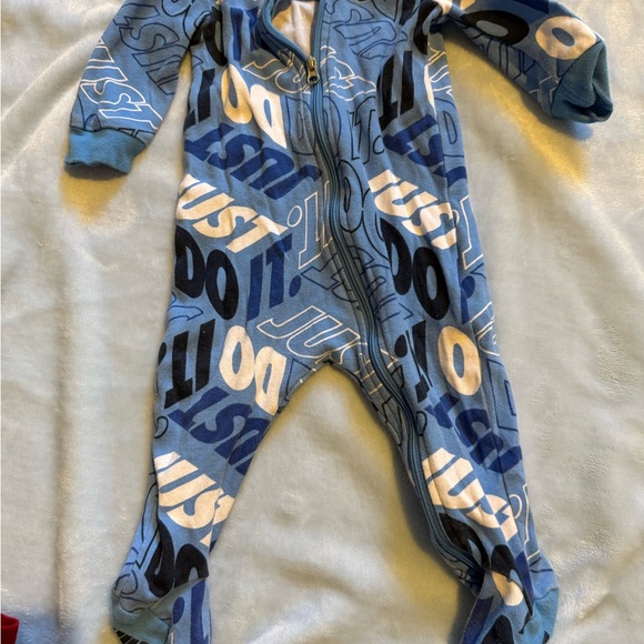 Nike Blue Just Do It Footie - Picture 1 of 1